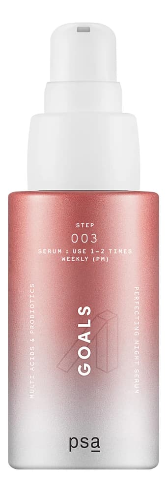 PSA Ночная мультикислотная сыворотка для лица с пробиотиками Goals Multi Acids & Probiotics Perfecting Night Serum