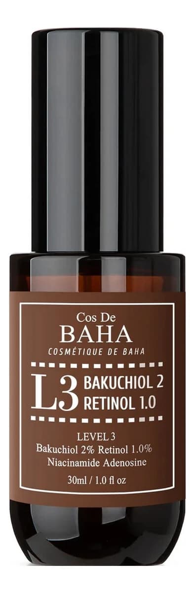 Cos De Baha Антивозрастная сыворотка для лица с бакучиолом и ретинолом L3 Bakuchiol 2% Retinol 1.0%