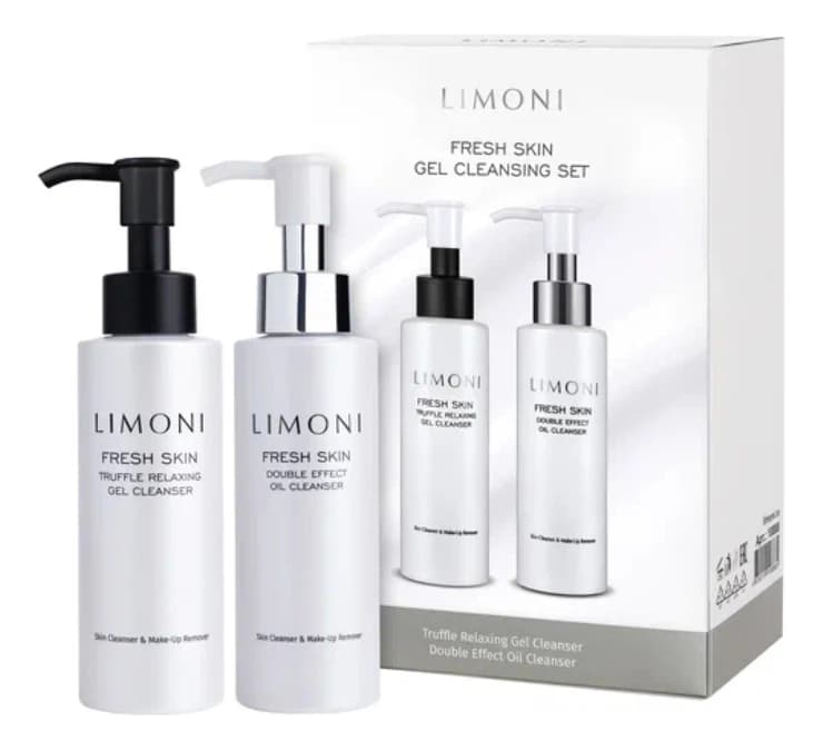 Limoni Набор для очищения кожи лица Fresh Skin (гель Truffle Relaxing Gel Cleanser + гидрофильное масло Double Effect Oil Cleanser 120мл)