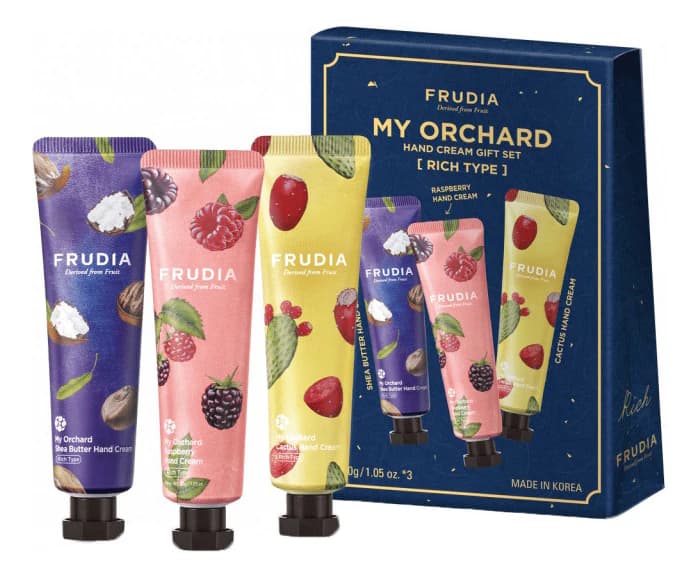 Frudia Набор кремов для рук Squeeze Therapy My Orchard Hand Cream 3* (масло ши + малина + кактус