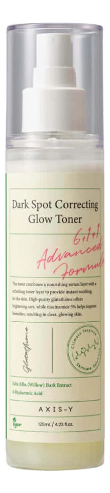AXIS-Y Осветляющий тонер-мист для лица от постакне 6+1+1 Dark Spot Correcting Glow Toner