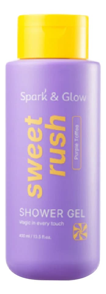 Spark & Glow Гель для душа с ароматом соленой карамели Body Wash Purple Toffee Scent