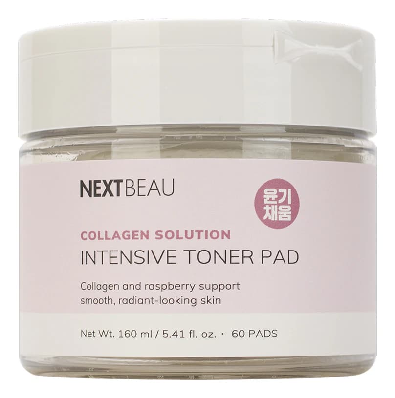 Nextbeau Омолаживающие тонер-пэды для лица с коллагеном Collagen Solution Intensive Toner Pad