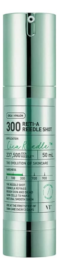 VT Cosmetics Сыворотка-бустер для лица с микроиглами и ретинолом Reti-A Reedle Shot 300