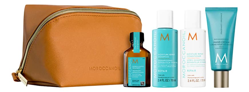 Moroccanoil Набор Repair (шампунь 70мл + кондиционер 70мл + масло 25мл + крем для рук 40мл