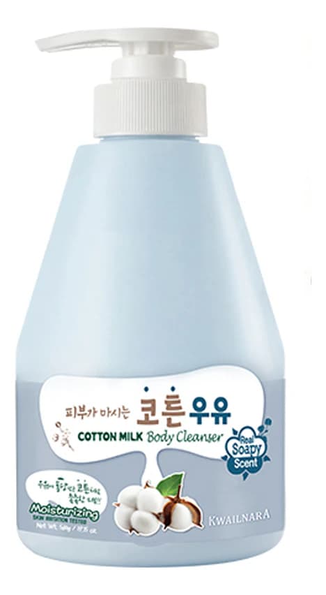 Welcos Гель для душа с экстрактом хлопка Kwailnara Cotton Milk Body Cleanser