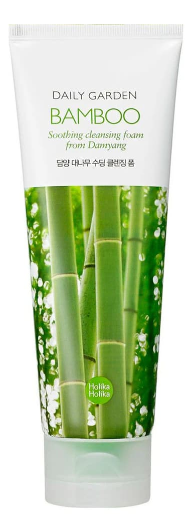 Holika Holika Очищающая пенка для лица Daily Garden Bamboo Soothing Cleansing Foam (бамбук