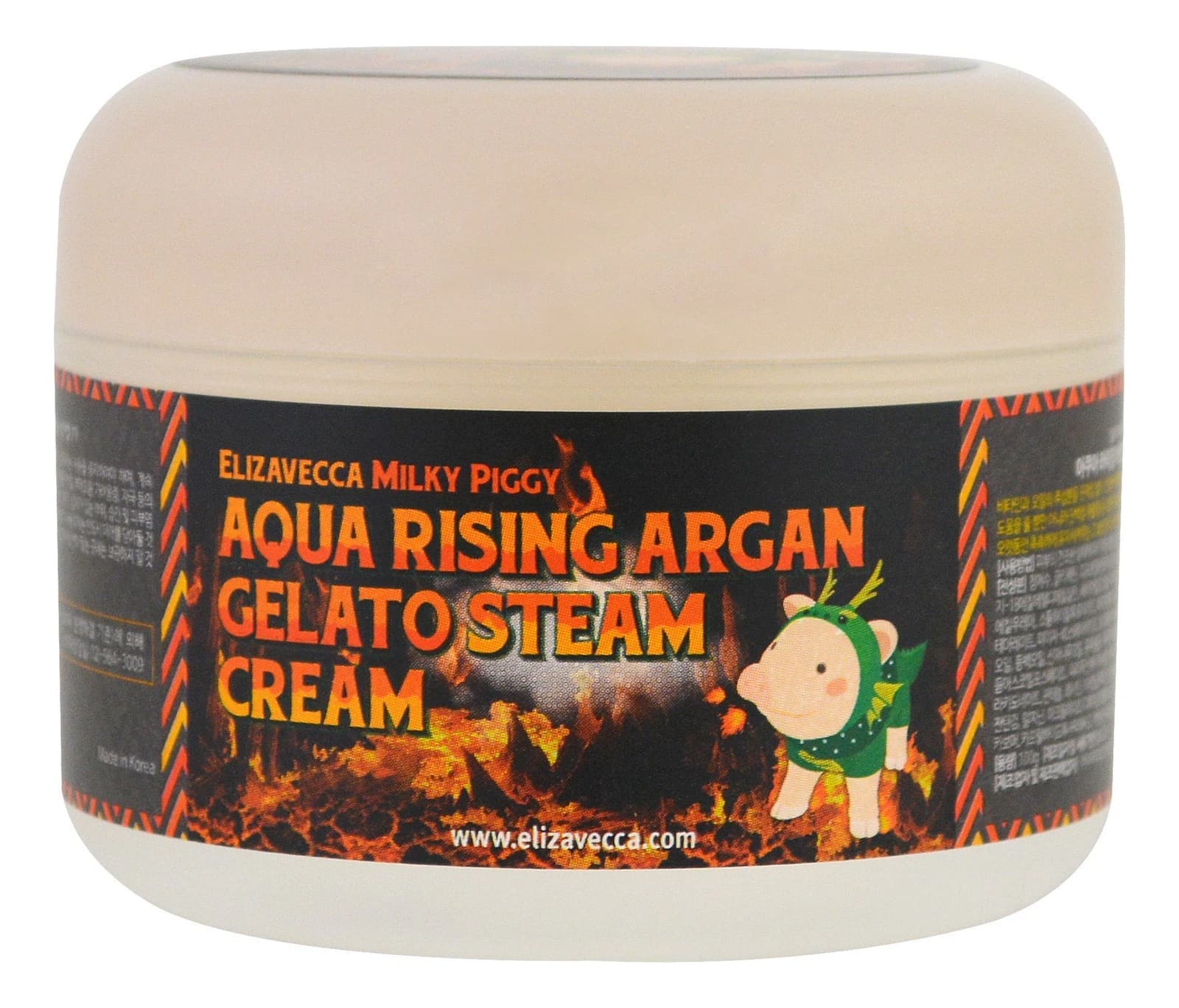 Elizavecca Крем паровой увлажняющий Milky Piggy Aqua Rising Argan Gelato Steam Cream