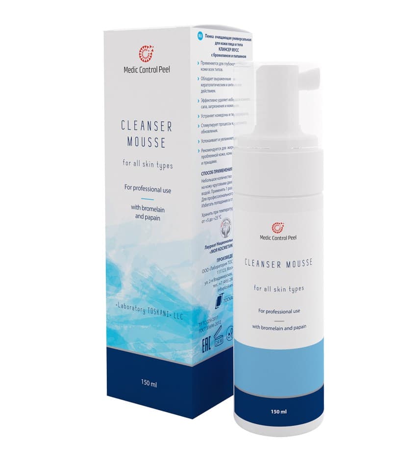 MedicControlPeel Cleanser Mousse – Мусс глубокого очищения кожи лица и тела Клинсер Мусс