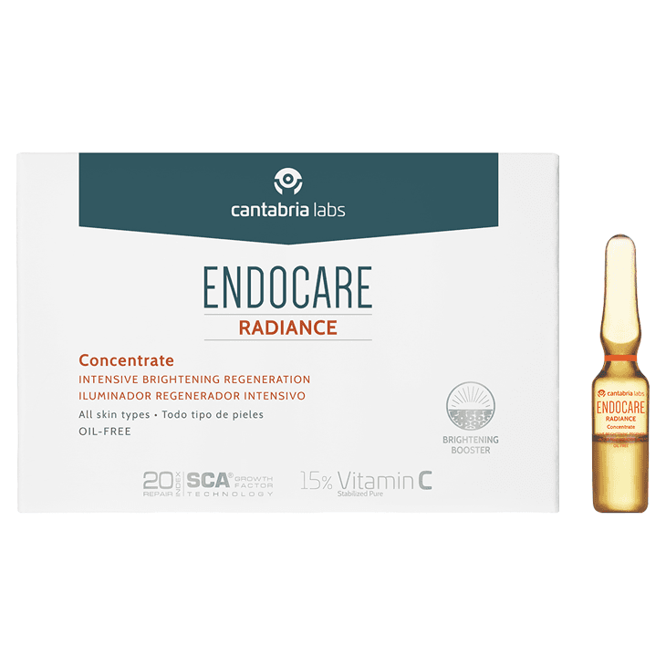 Cantabria Labs Endocare Radiance Brightening Regenaration Concentrate C-Pure – Интенсивный регенерирующий концентрат с витамином С, 14 ампул по