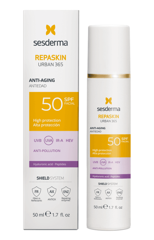 Sesderma Repaskin Urban 365 Anti-aging SPF50 – Средство солнцезащитное для лица антивозрастное Репаскин СЗФ50