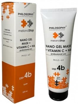 Philosophy Nano Gel Mask + Vitamin С + НА (Осветляющая и увлажняющая нано гель маска с витамином С и гиалуроновой кислотой)