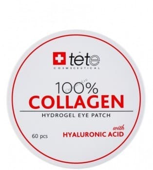 Tete Cosmeceutical 100% Collagen Hydrogel Eye Patch (Гидроколлагеновые патчи для глаз с гиалуроновой кислотой)
