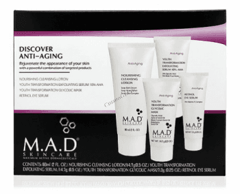 M.A.D Skincare Anti Aging Discover Kit (Дорожный набор препаратов для омоложения кожи), .+14,7 мл.+14,7 мл.+7,3 мл