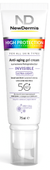 NewDermis High Protection Invisible Anti-Aging Gel Cream SPF 50+ PPD 24(Дневной омолаживающий гель-крем с невидимым финишем SPF 50+ PPD24)