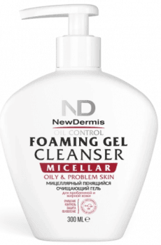 NewDermis Micellar Oil Control Foaming gel cleanser (Мицеллярный пенящийся очищающий гель для жирной и проблемной кожи)