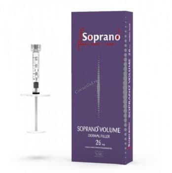 Soprano 26 Filler Volume (Филлер для коррекции глубоких складок на лице, шее, изменения формы и объема щек, скул, овала лица), 26 мг/мл