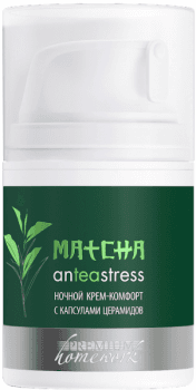 Premium Крем-комфорт ночной с капсулами церамидов MATCHA anTEAstress