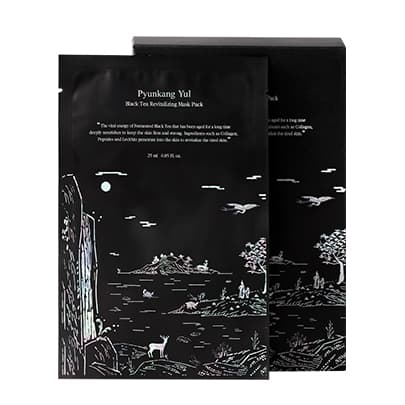Тканевые маски с чёрным чаем Black Tea Revitalizing Mask Pack