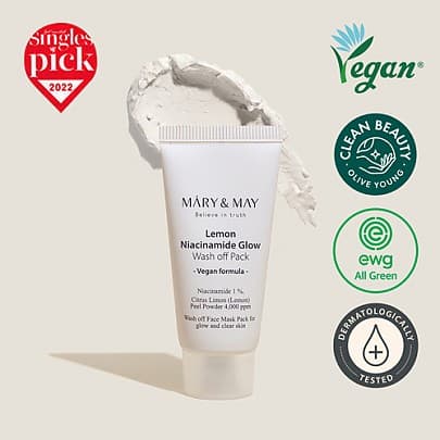 Смываемая маска для сияния кожи Lemon Niacinamide Glow Wash off Pack
