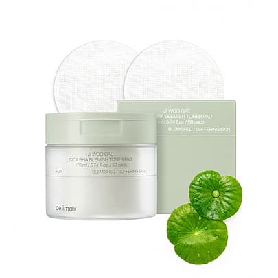 Тонер-пэды для проблемной кожи Ji Woo Gae Cica BHA Blemish Toner Pad ( .)