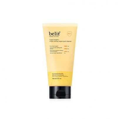 Очищающая пенка с осветляющим эффектом Super Knights Bright Toning Vegan Pack Cleanser