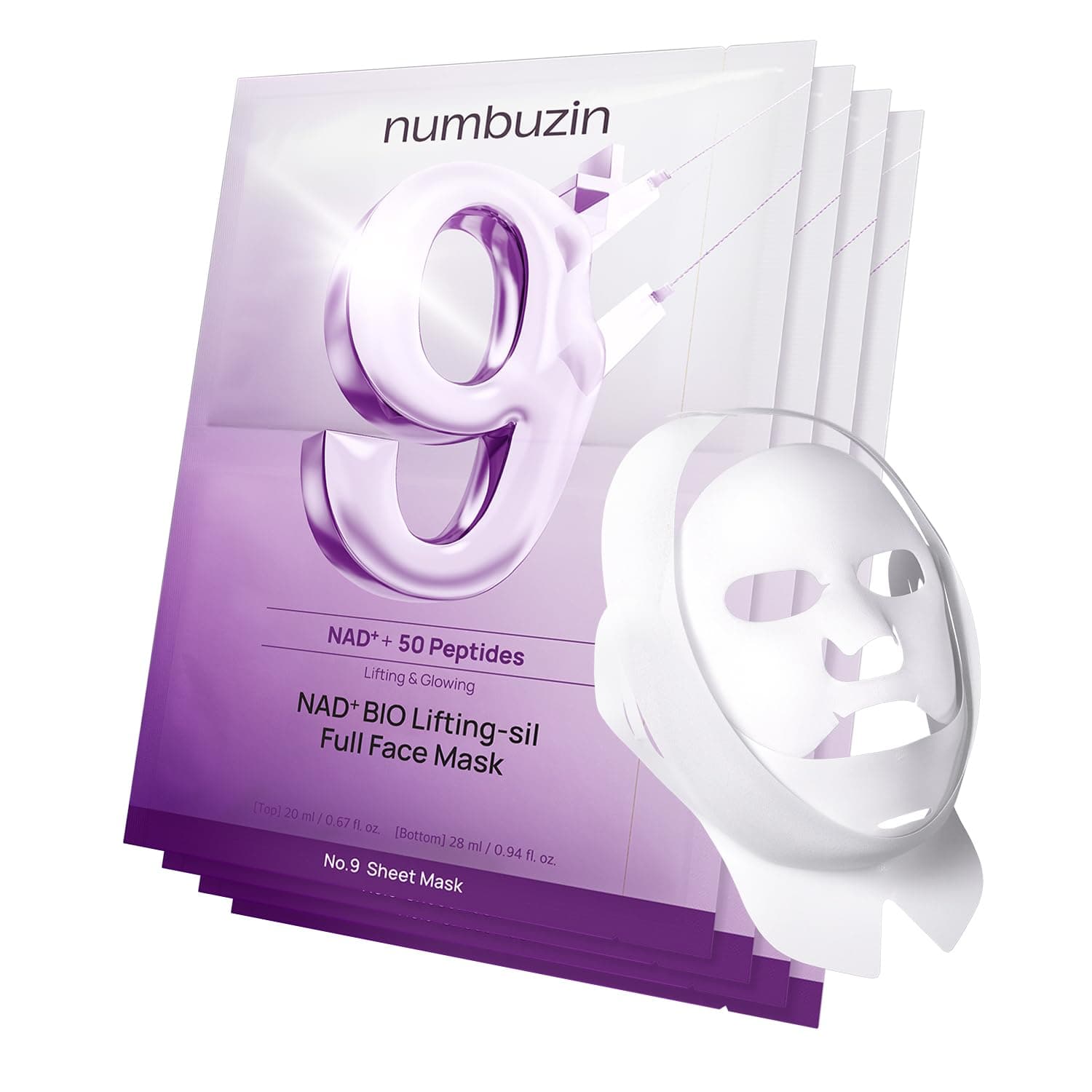 Лифтинг-маска No.9 NAD Bio Lifting Full Cover Facial Mask ( )