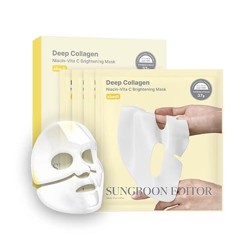Гидрогелевые маски для сияния кожи Deep Collagen Niacin Vita C Brightening Mask ( )