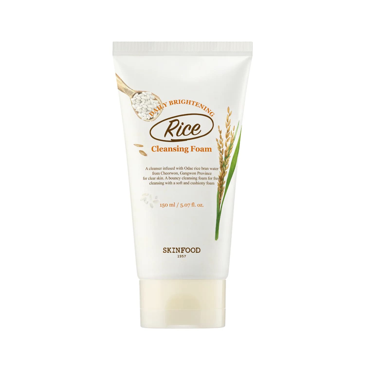 Очищающая рисовая пенка Rice Daily Brightening Cleansing Foam