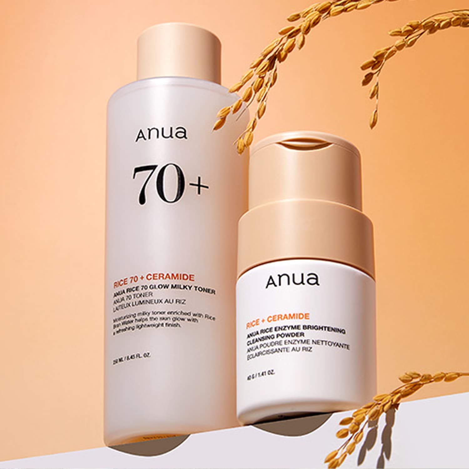 Набор Рисовый тонер и очищающая пудра Rice Toner & Cleansing Powder