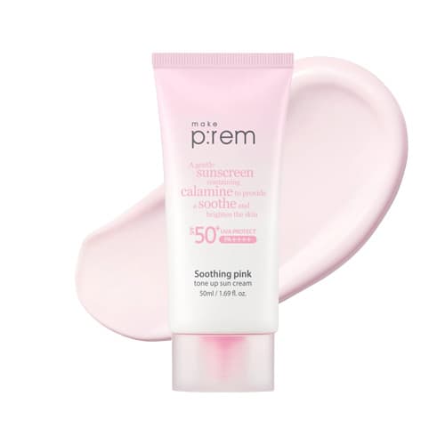 Успокаивающий солнцезащитный крем Soothing Pink Tone Up Sun Cream