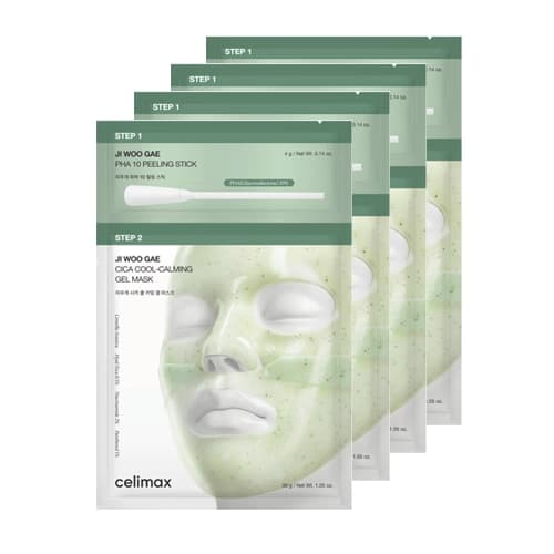 Гелевая маска Ji Woo Gae Cica PHA Peel 2-Step Gel Mask ( )