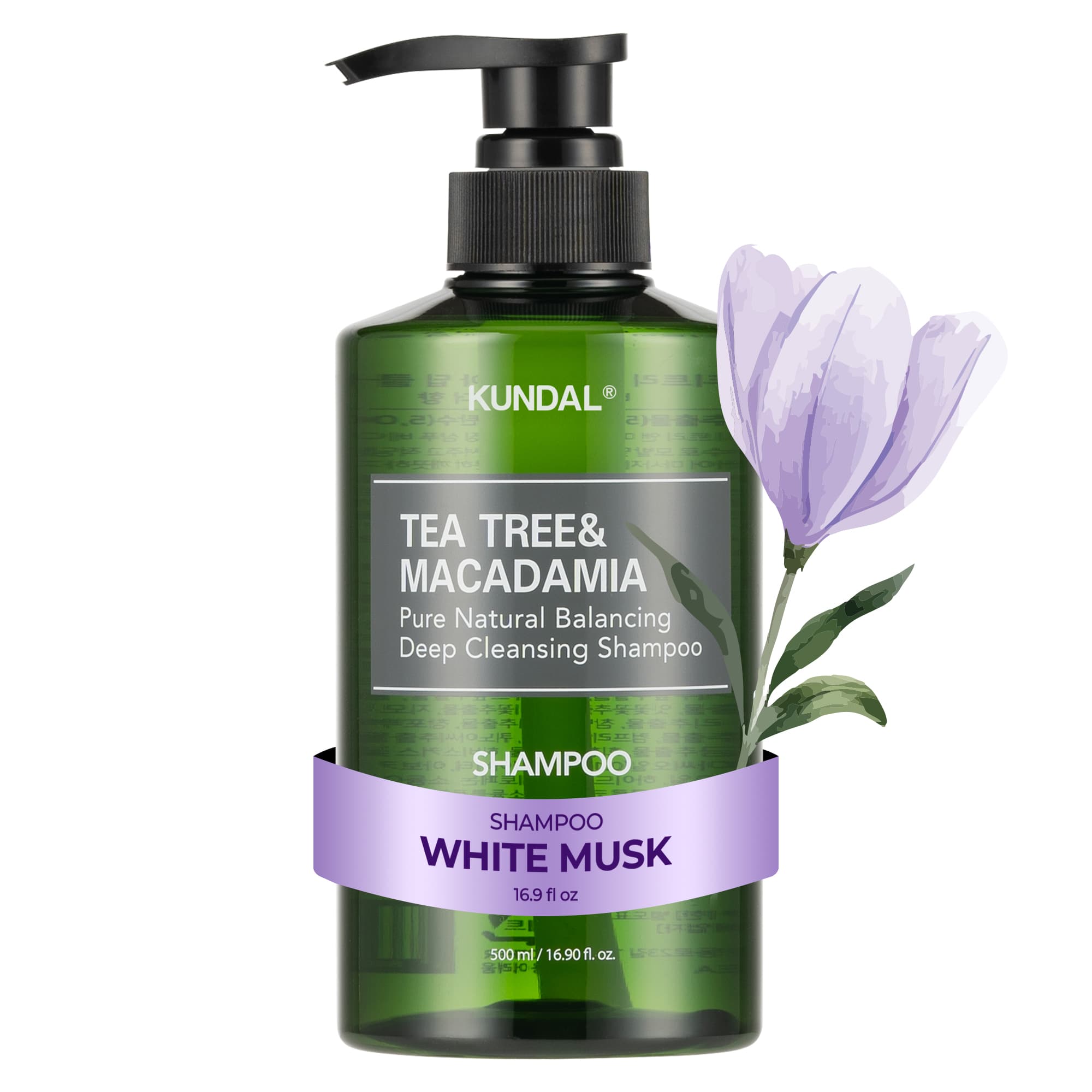 Шампунь глубокого очищения с чайным деревом и макадамией #White Musk
