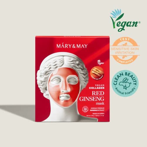 Маска Vegan Collagen Red Ginseng ( ×4шт)
