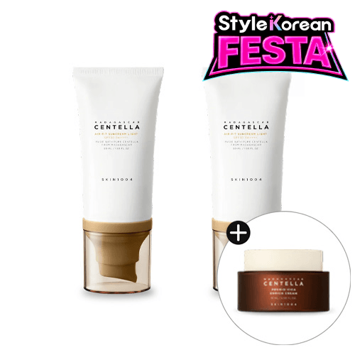 Солнцезащитный дуо-набор Madagascar Centella Air-Fit Suncream Plus Light Double Duo ( +50мл)