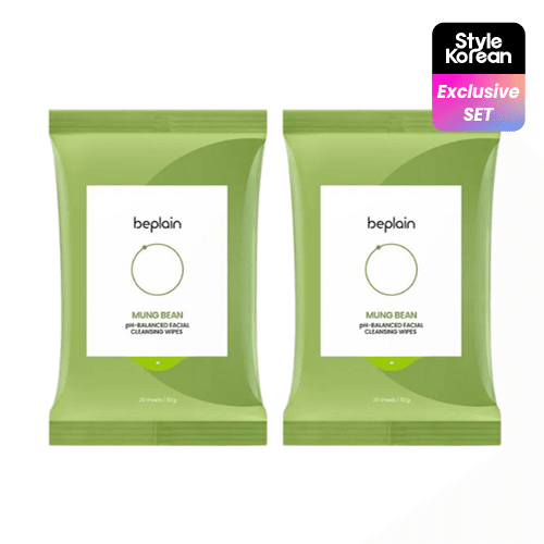 Очищающие салфетки с машем Mung Bean pH-Balanced Facial Cleansing Wipes ( + 20шт)