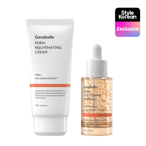 Набор PDRN Glow Set (восстанавливающий крем + тонизирующая ампула VITA 30 мл)