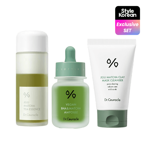3-этапный уход Matcha Pore Reset для очищения и сужения пор