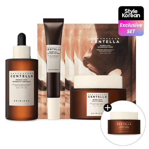 Madagascar Centella Probio-Cica Full Care Set (Ampoule + Cream 50ml + Eye Cream 20ml + Mask)