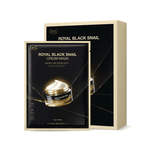 Тканевая крем-маска с чёрной улиткой Royal Black Snail Cream Mask ( .)