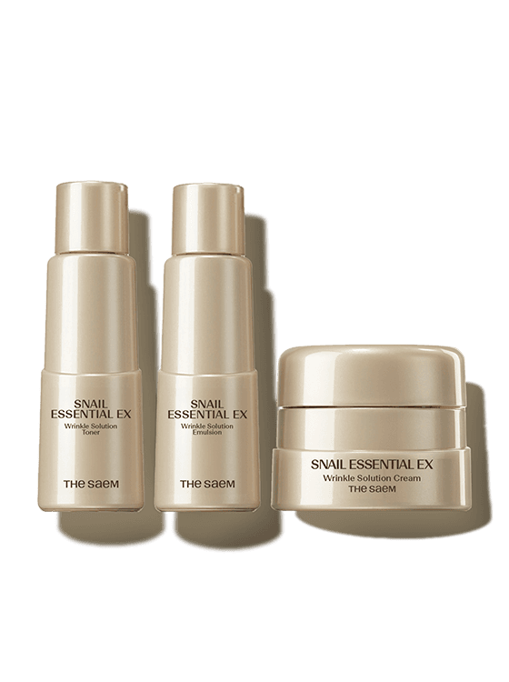 Дорожный набор с муцином улитки против морщин Snail Essential EX Wrinkle Solution Travel Kit