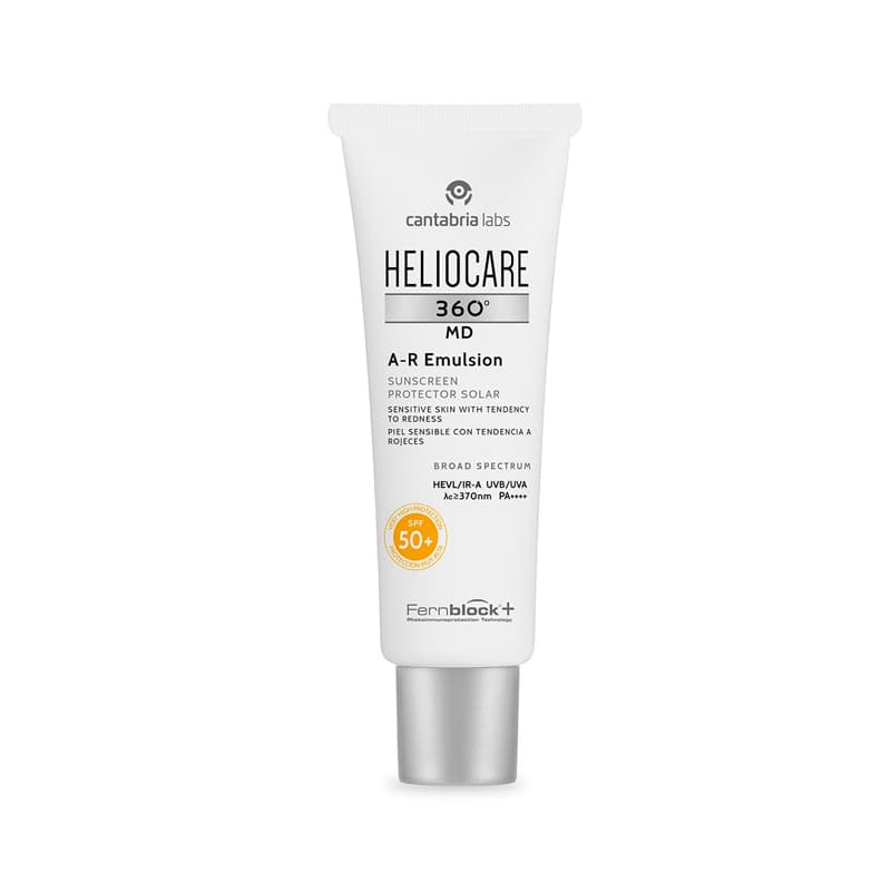Солнцезащитная эмульсия для лица с SPF 50+ для кожи c куперозом MD A-R Emulsion SPA 50+ Heliocare 360