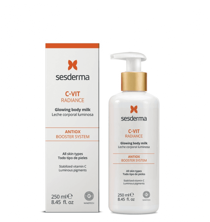 Молочко для тела для сияния кожи C-Vit Radiance Glowing Body Milk Sesderma