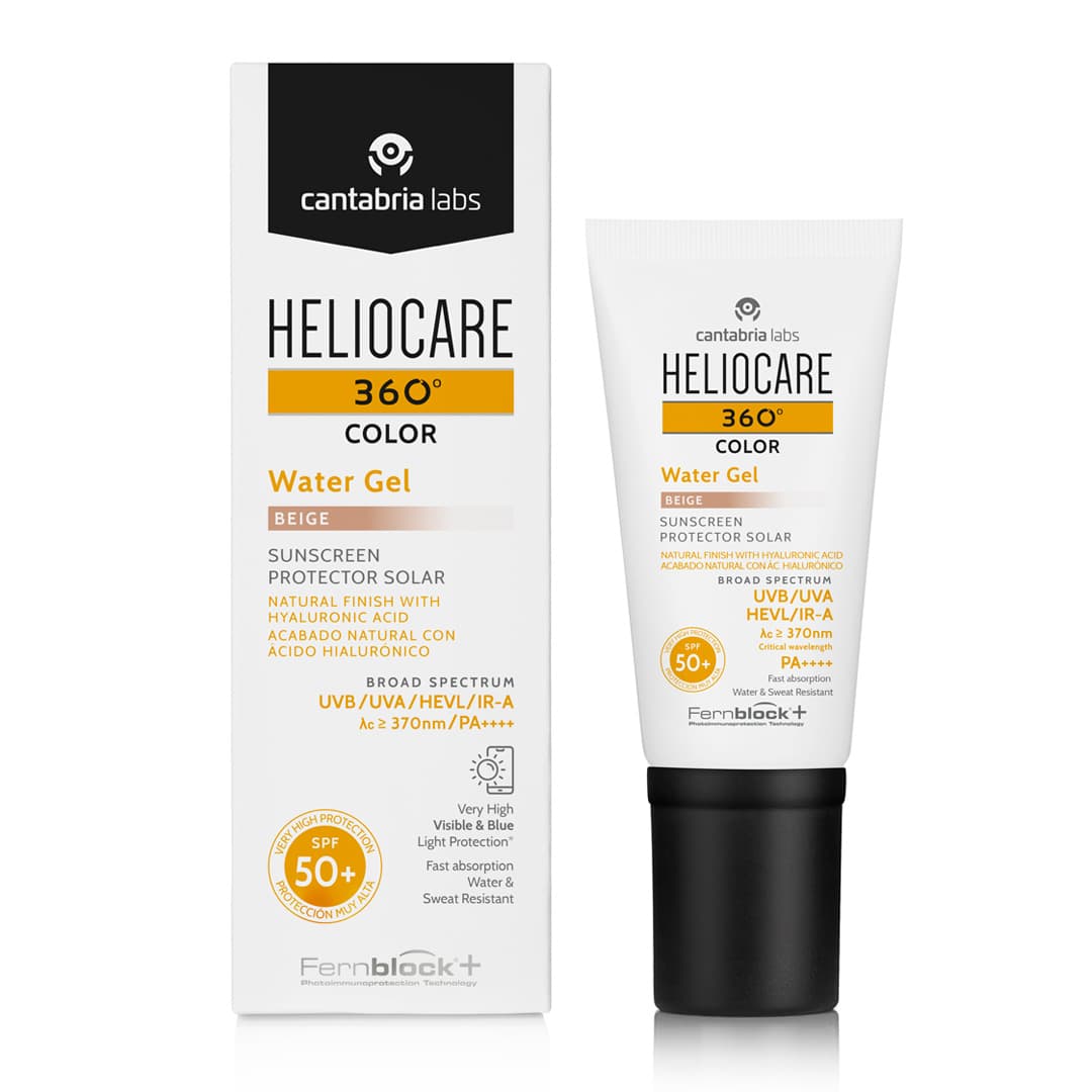 Солнцезащитный увлажняющий гель-флюид СЗФ 50+ (бежевый) Heliocare 360