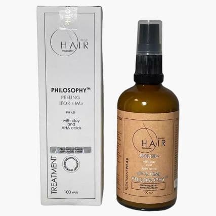 Пилинг с глиной и AHA кислотами “Для Него” Hair Perfect Philosophy