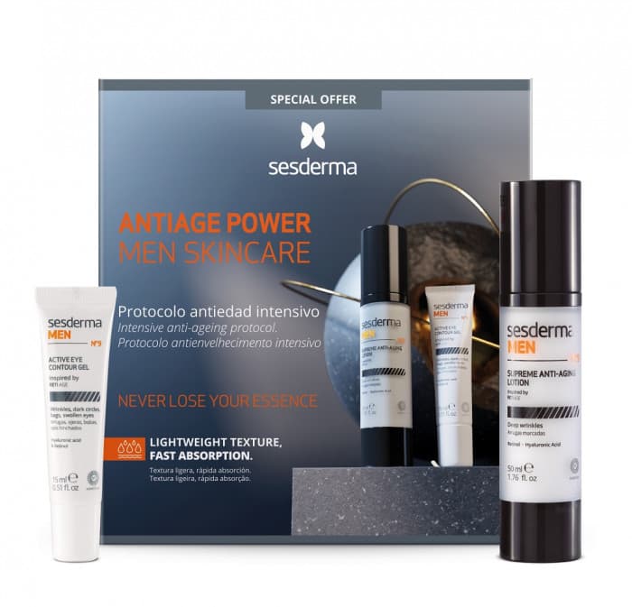 НАБОР SESDERMA MEN: Лосьон антивозрастной для мужчин Supreme + Гель для век 15 мл