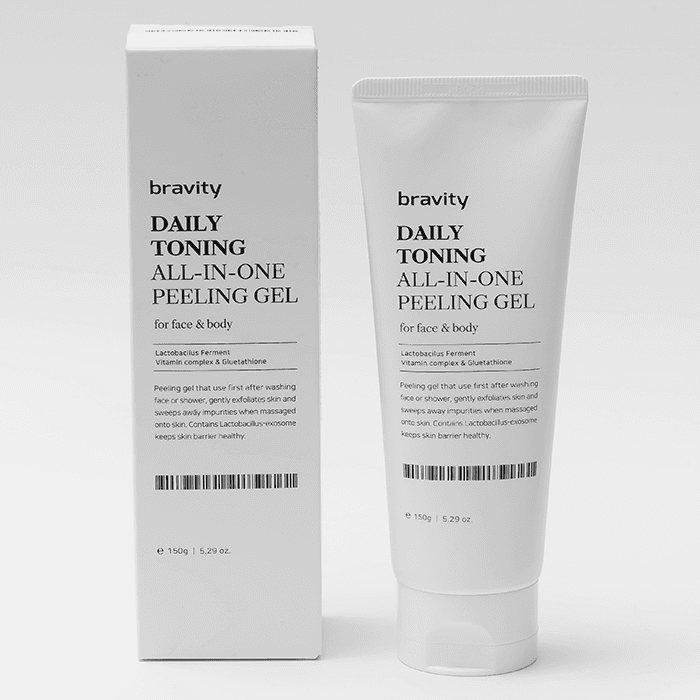 Ежедневный Всё в одном Пилинг гель для кожи лица и тела Bravity Daily Toning All In One Peeling Gel Matrigen