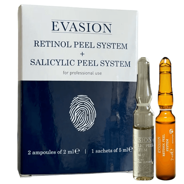 Пилинг «Жидкий лазер» RETINOL + SALICYLIC PEEL SYSTEM ТМ Evasion 2* + 5 мл