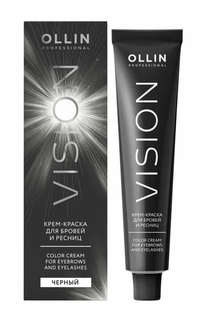Крем-краска для бровей и ресниц Ollin Vision black (черный)
