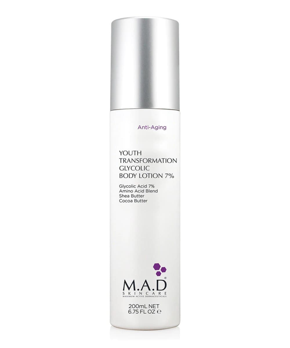 Омолаживающий лосьон для тела с 7% гликолевой кислотой Youth Transformation Glycolic Body Lotion M.A.D Skincare